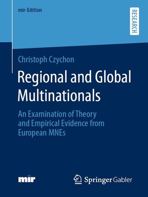 cover image of Regional and Global Multinationals